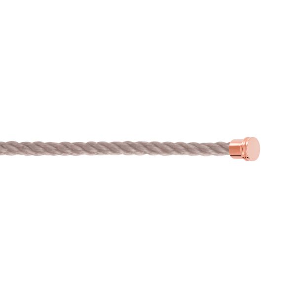 Câble Fred Force 10 Taupe moyen modèle en acier plaqué or rose 6B0370