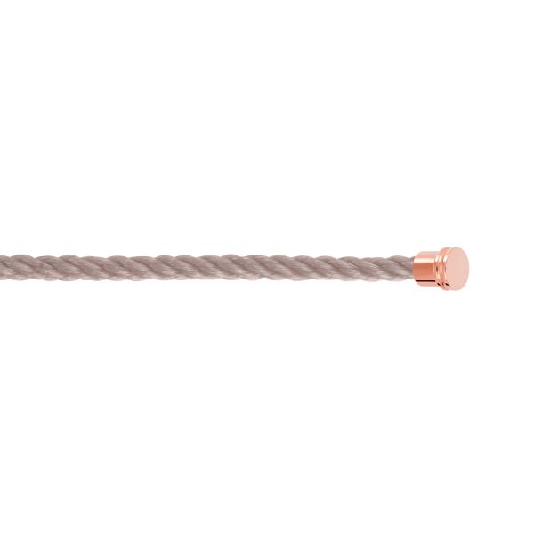 Fred Force 10 Taupe medium model cable in rose gold plated steel