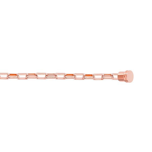 Câble Fred Force 10 Maillons moyen modèle en or rose 6B0431