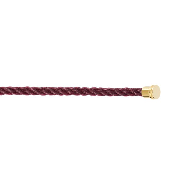 Fred Force 10 Garnet medium model cable in steel and yellow gold plated