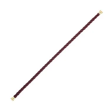Fred Force 10 Garnet medium model cable in steel and yellow gold plated