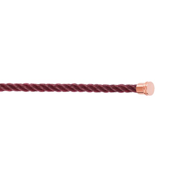 Fred Force 10 Garnet medium model cable in rose gold plated steel