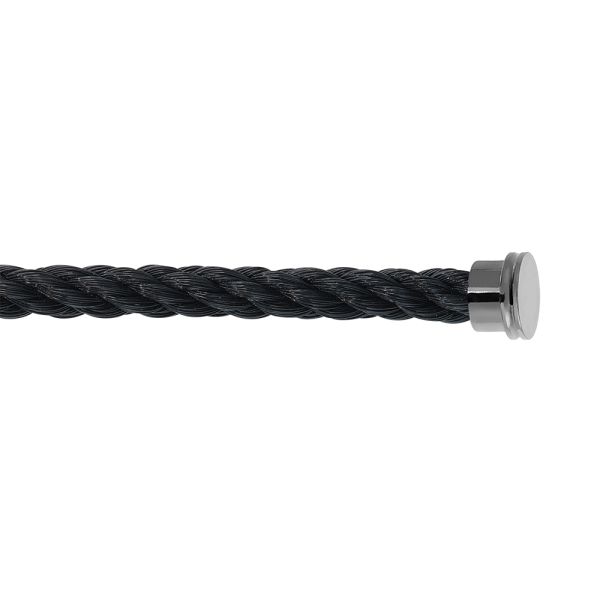 Fred Force 10 Black double turn large model cable in black PVD plated steel