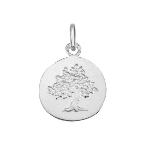 Médaille Arthus Bertrand Galet Arbre de Vie en or blanc