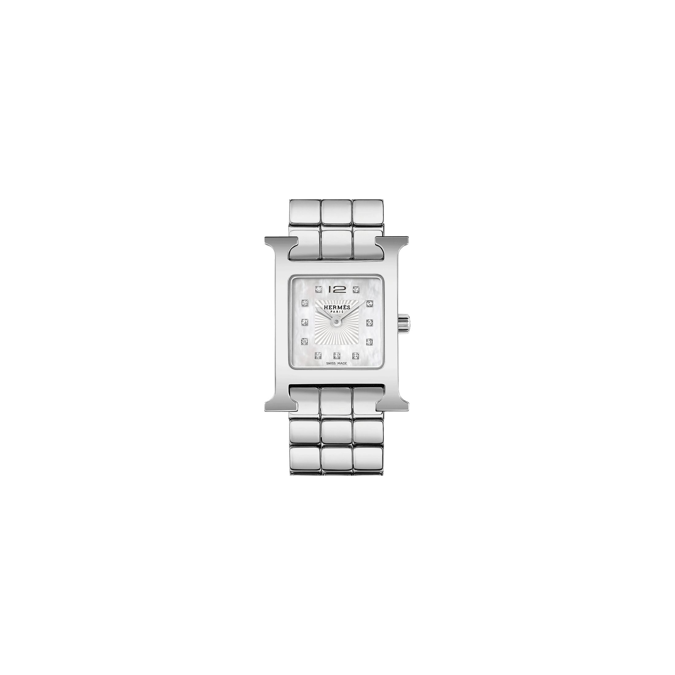 HERMES 腕時計 (WATERRESISTANT 10ATU QUARTZ) HERMÈS Heure H Petit Modèle quartz Watch 25 mm W053014WW00