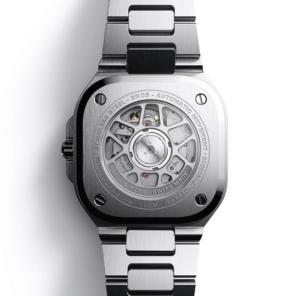 Montre Bell & Ross BR 05 automatique cadran bleu bracelet acier 40 mm