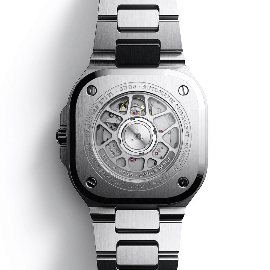 Bell & Ross BR 05 automatic blue dial steel bracelet 40 mm