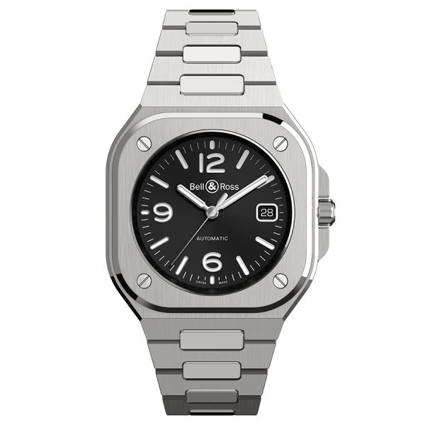 Bell & Ross BR 05 automatic black dial steel bracelet 40 mm