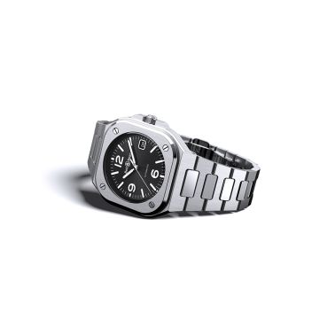 Bell & Ross BR 05 automatic black dial steel bracelet 40 mm
