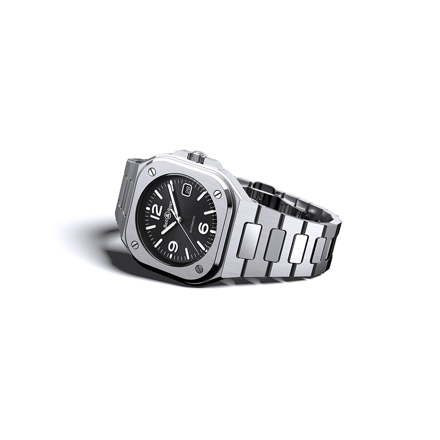 Bell & Ross BR 05 automatic black dial steel bracelet 40 mm