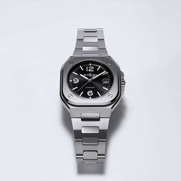 Bell & Ross BR 05 automatic black dial steel bracelet 40 mm