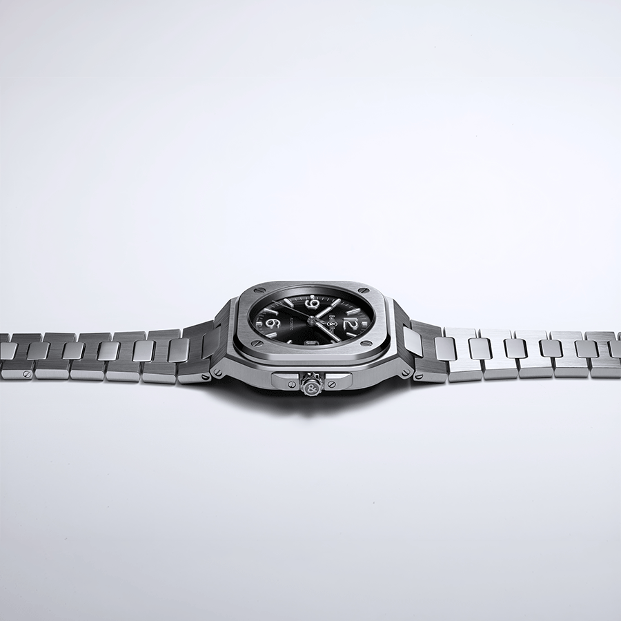Bell & Ross BR 05 automatic black dial steel bracelet 40 mm