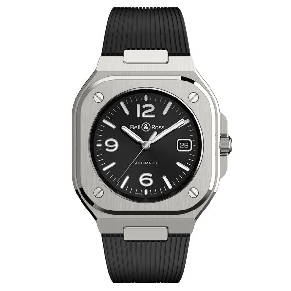 Montre Bell & Ross BR 05 automatique cadran noir bracelet caoutchouc 40 mm