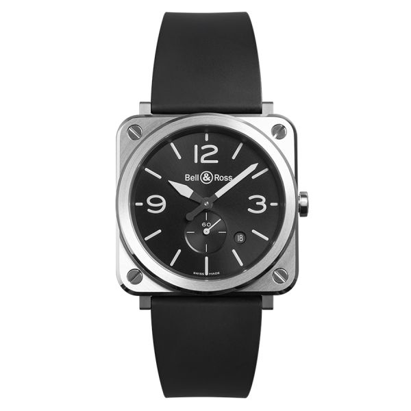 Bell & Ross BR S quartz black dial rubber strap 39 mm