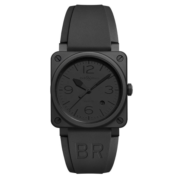 Bell & Ross BR 03-92 Phantom automatic ceramic black dial rubber strap 42 mm