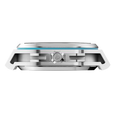 Montre Bell & Ross BR-X5 Ice Blue Steel automatique cadran bleu glacier bracelet caoutchouc 41 mm