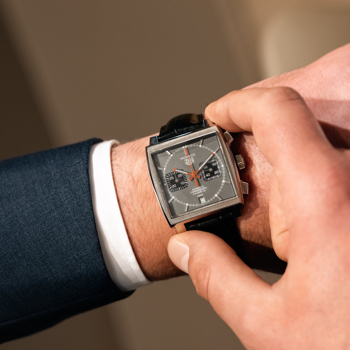 Montre TAG Heuer Monaco "Calibre 12 Final Edition" Ref. CAW211J.FC6476 39 mm Full Set 2011