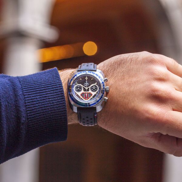 Montre Yema Flygraf Chronographe automatique 40 mm circa 1970