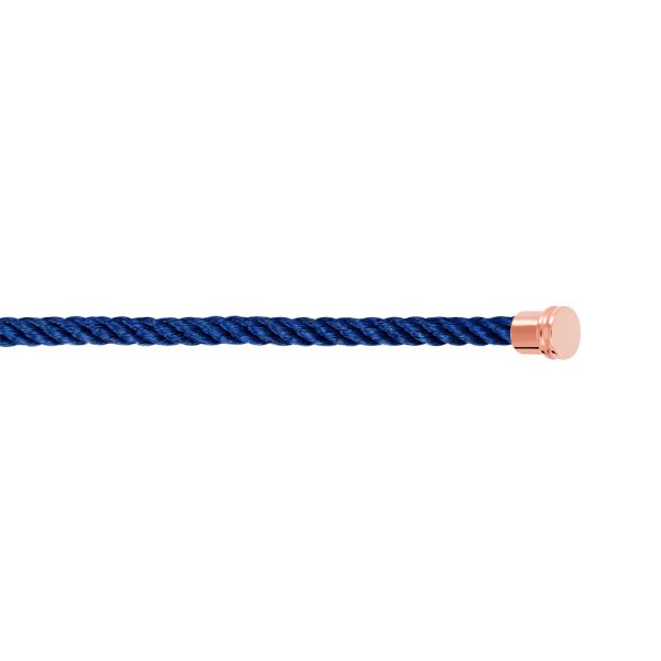 Fred Force 10 Navy Blue medium model cable in rose gold plated steel