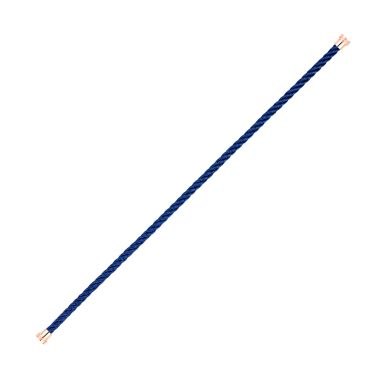 Fred Force 10 Navy Blue medium model cable in rose gold plated steel