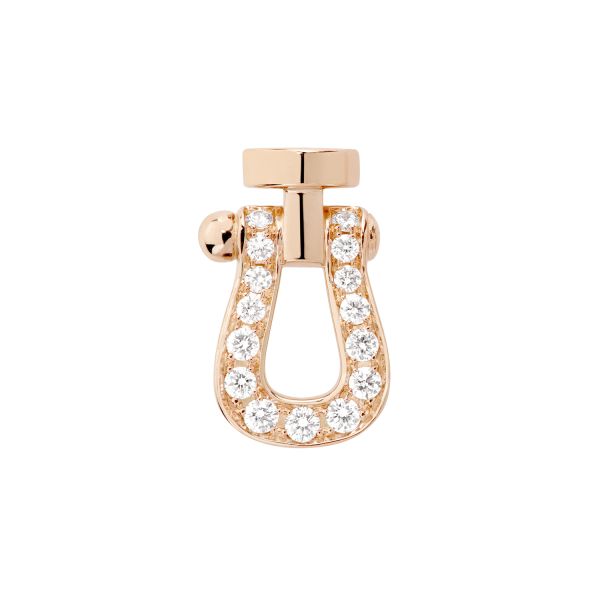 Fred Force 10 Small model right earring in rose gold and diamonds