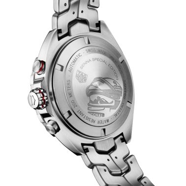 Montre TAG Heuer Formula 1 x Senna Chronographe automatique cadran noir bracelet acier 44 mm CAZ201D.BA0633