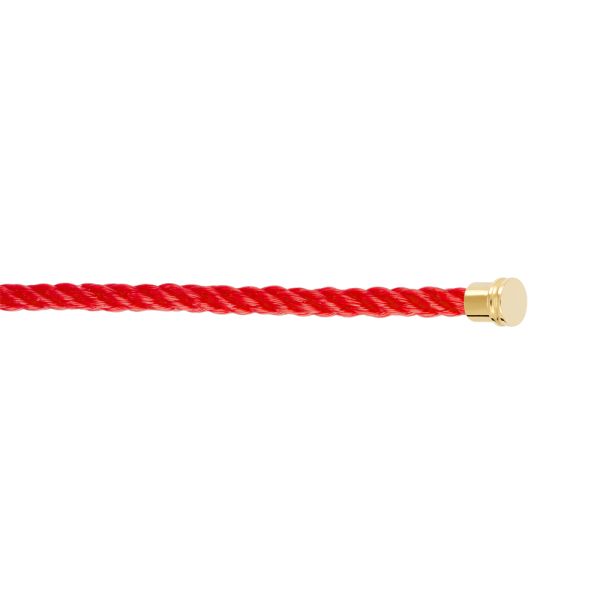 Câble Fred Force 10 Rouge Moyen modèle en acier plaqué or jaune