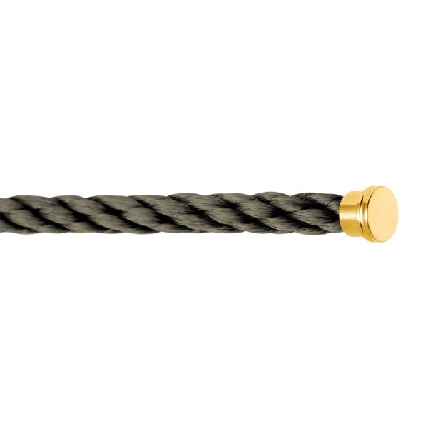 Fred Force 10 Khaki Cable Large yellow gold plated steel model