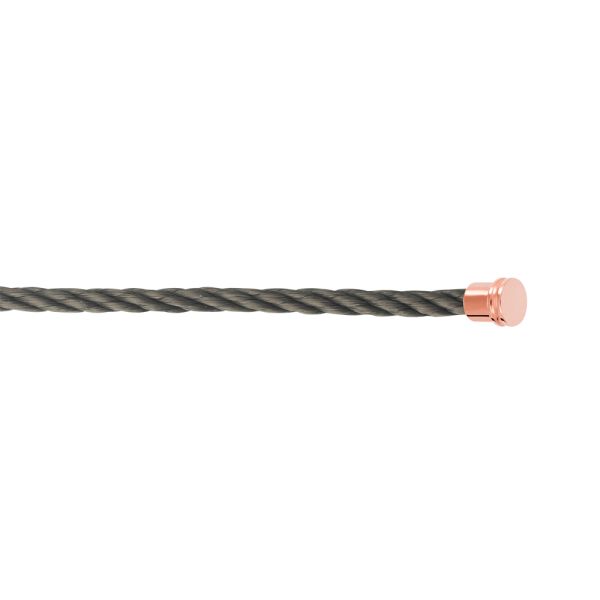 Câble Fred Force 10 Kaki Moyen modèle en acier plaqué or rose