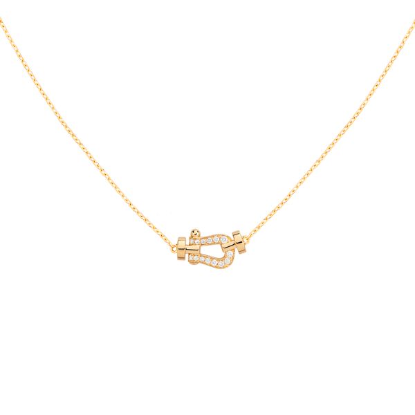 Fred Force 10 small necklace in yellow gold and diamonds