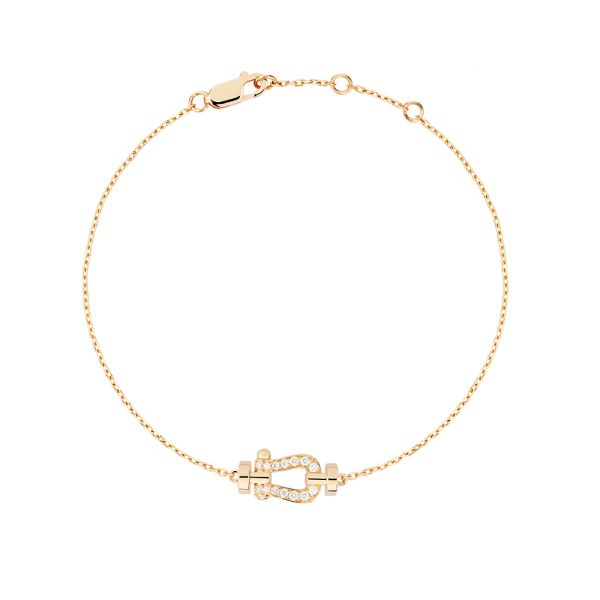 Fred Force 10 Small Bracelet in yellow gold and diamonds
