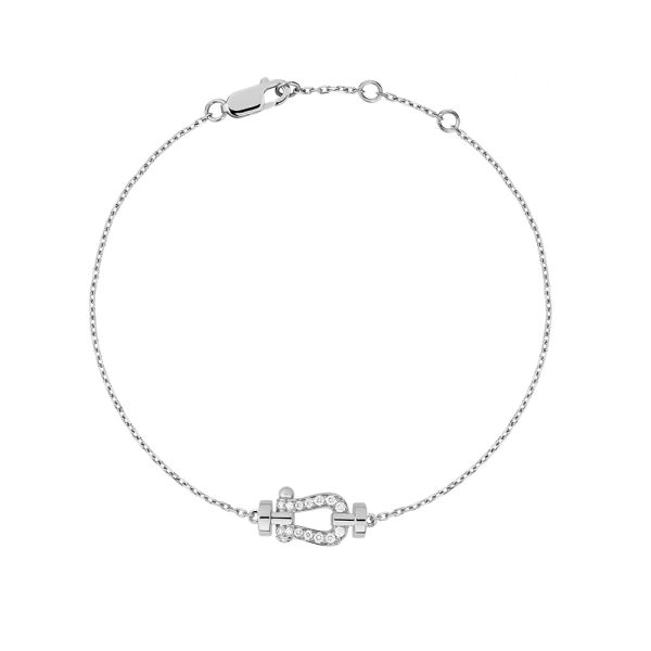 Fred Force 10 Small Bracelet in white gold and diamonds