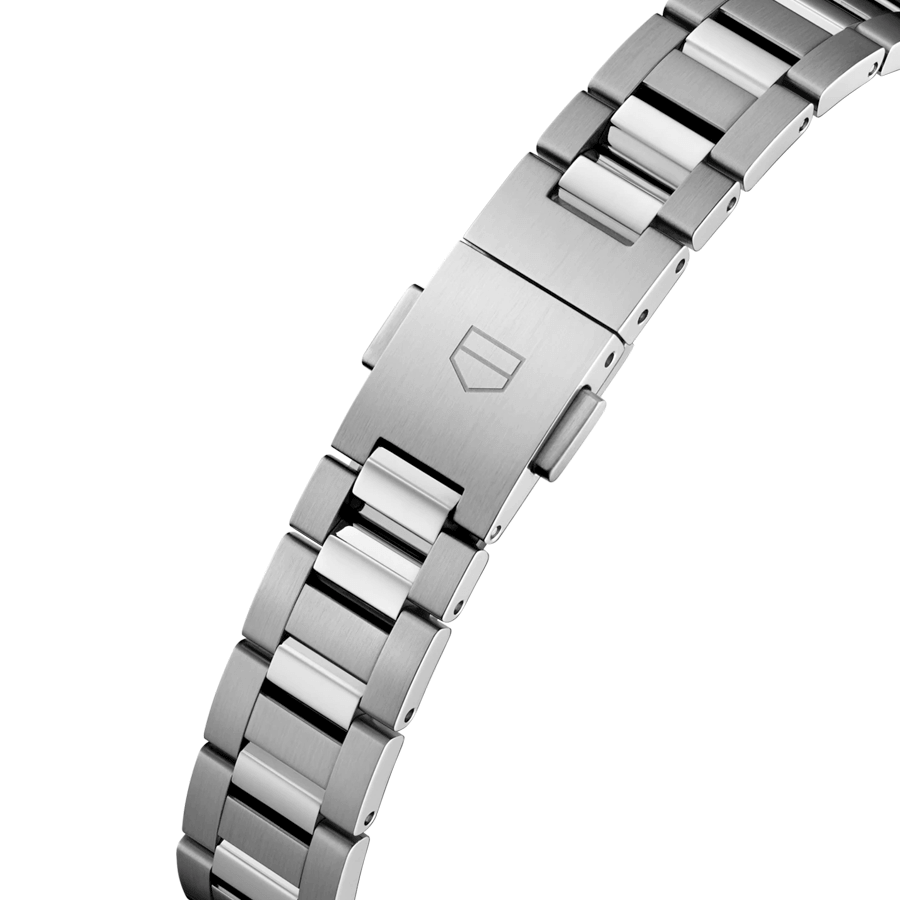 Montre TAG Heuer Carrera Calibre 9 automatique index diamants cadran nacre blanche bracelet acier 29 mm WBN2414.BA0621