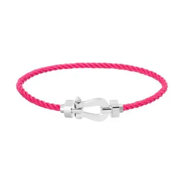 Fred Force 10 medium model bracelet in white gold and rosewood cable