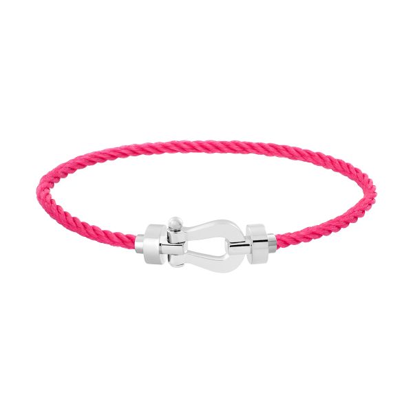 Fred Force 10 medium model bracelet in white gold and rosewood cable
