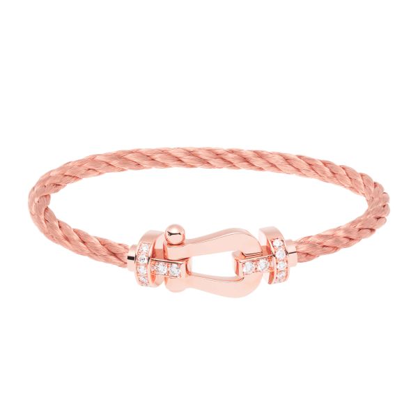 Bracelet Force 10 grand modèle en or rose et diamants