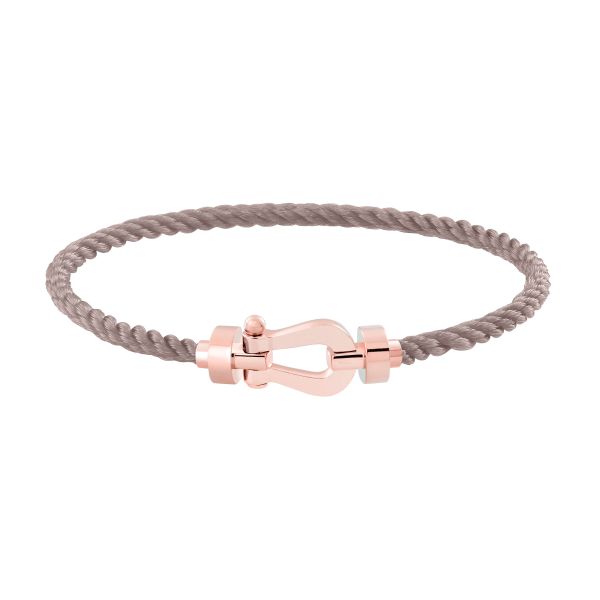 Fred Force 10 medium model bracelet in rose gold with taupe cable