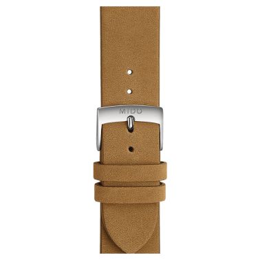 Mido Multifort Patrimony automatic watch blue dial brown leather strap 40 mm M040.407.16.040.00