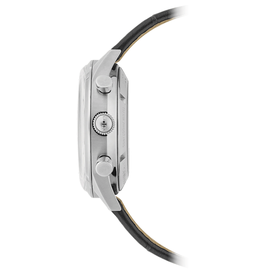 Mido Multifort Patrimony Chronograph automatic watch black dial black leather strap 42 mm M040.427.16.052.00