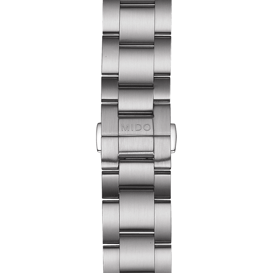 Montre Mido Multifort Chronometer 1 COSC automatique cadran blanc bracelet acier 42 mm M038.431.11.031.00