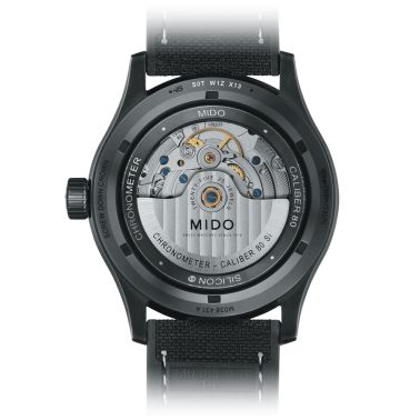 Mido Multifort Chronometer 1 COSC PVD Black automatic watch black dial black fabric strap 42 mm M038.431.37.051.00