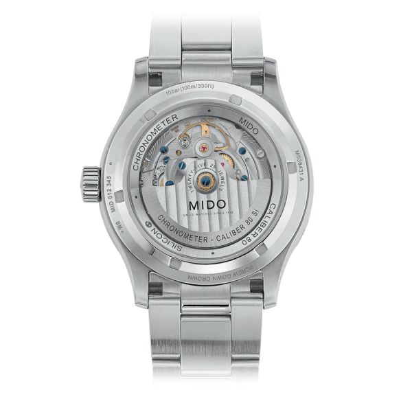 Mido Multifort Chronometer 1 COSC automatic watch blue dial steel bracelet 42 mm M038.431.11.041.00