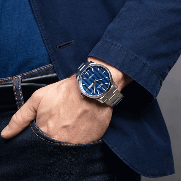 Mido Multifort Chronometer 1 COSC automatic watch blue dial steel bracelet 42 mm M038.431.11.041.00
