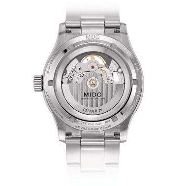 Mido Multifort Skeleton Vertigo automatic watch anthracite skeleton dial steel bracelet 42 mm M038.436.11.061.00