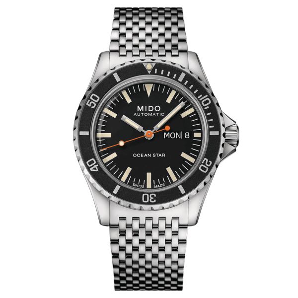 Mido Ocean Star Tribute automatic watch black dial steel bracelet 40,5 mm M026.830.11.051.00