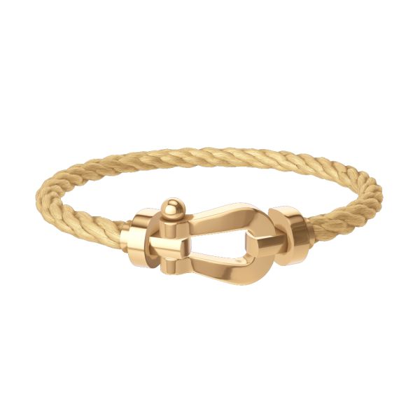 Fred Force 10 large model bracelet in yellow gold