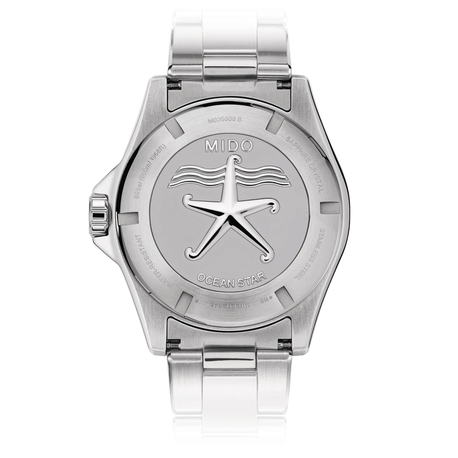 Montre Mido Ocean Star 600 Chronometer COSC automatique cadran noir bracelet acier 43,5 mm M026.608.11.051.00