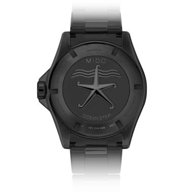 Montre Mido Ocean Star 600 Chronometer COSC automatique cadran noir bracelet acier DLC noir 43,5 mm M026.608.33.051.00