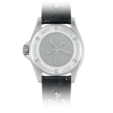 Montre Mido Ocean Star Tribute Gradient automatique cadran gris bracelet caoutchouc noir 40,5 mm M026.830.17.081.00