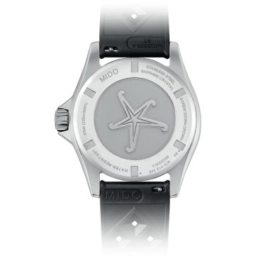 Montre Mido Ocean Star Tribute Gradient automatique cadran rouge bracelet caoutchouc noir 40,5 mm M026.830.17.421.00